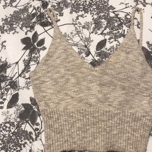 Cream colour crop top